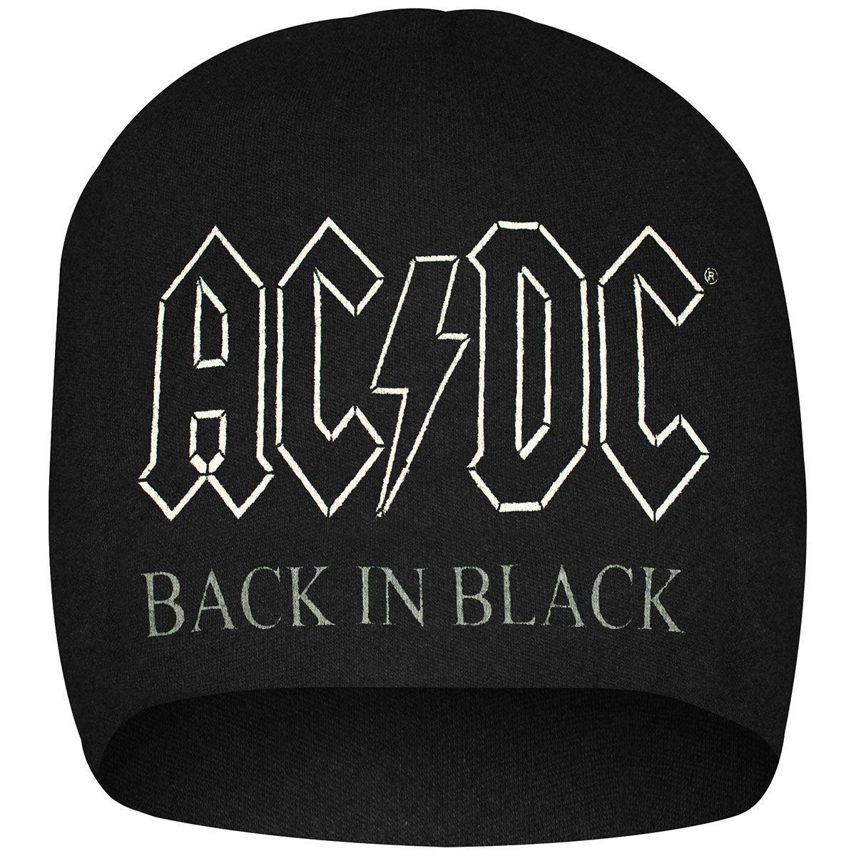 5055339763350 - AC DC Back In Black - Light Beanie Mütze schwarz