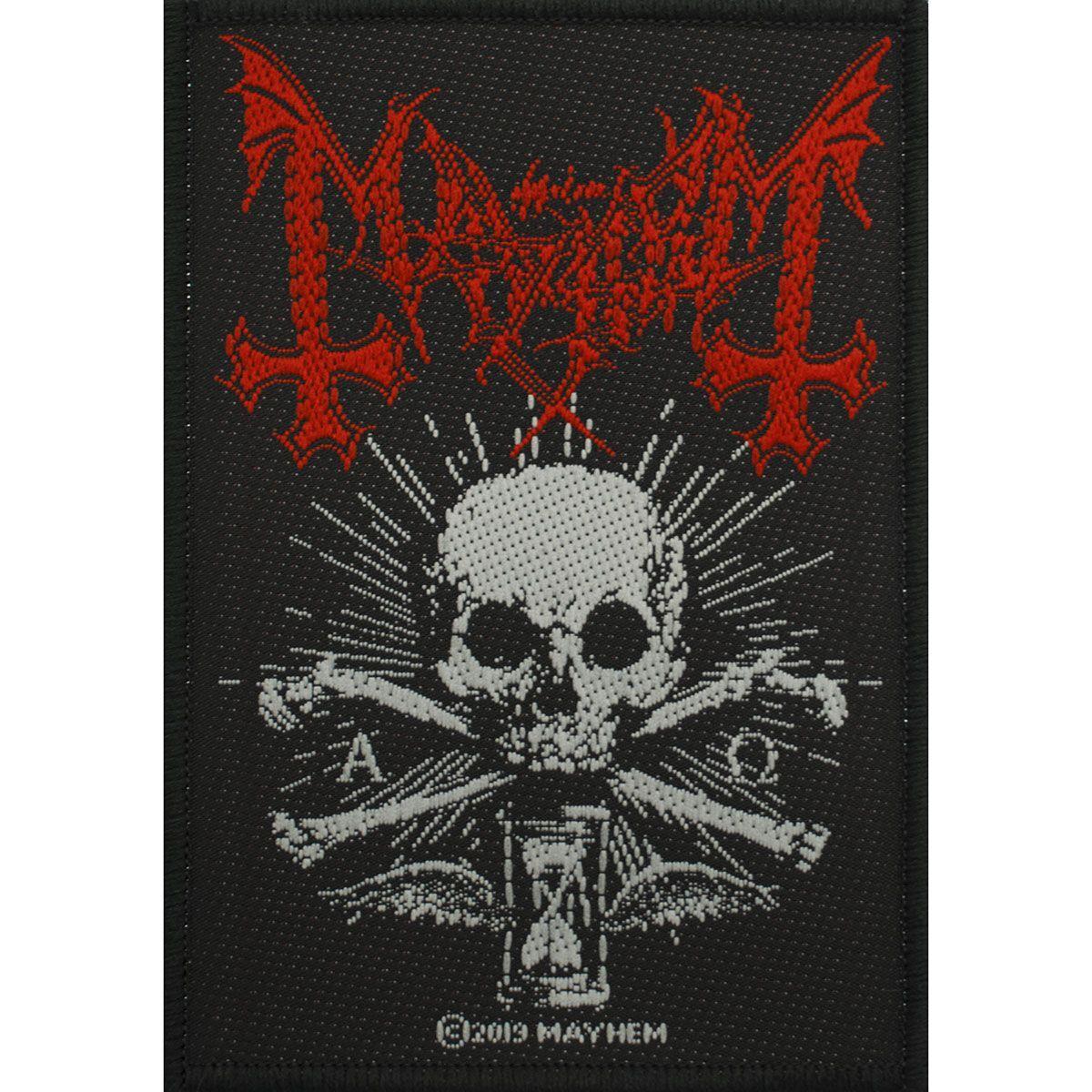 5055339798673 - Mayhem Alpha Omega Daemon Patch schwarz weiß rot