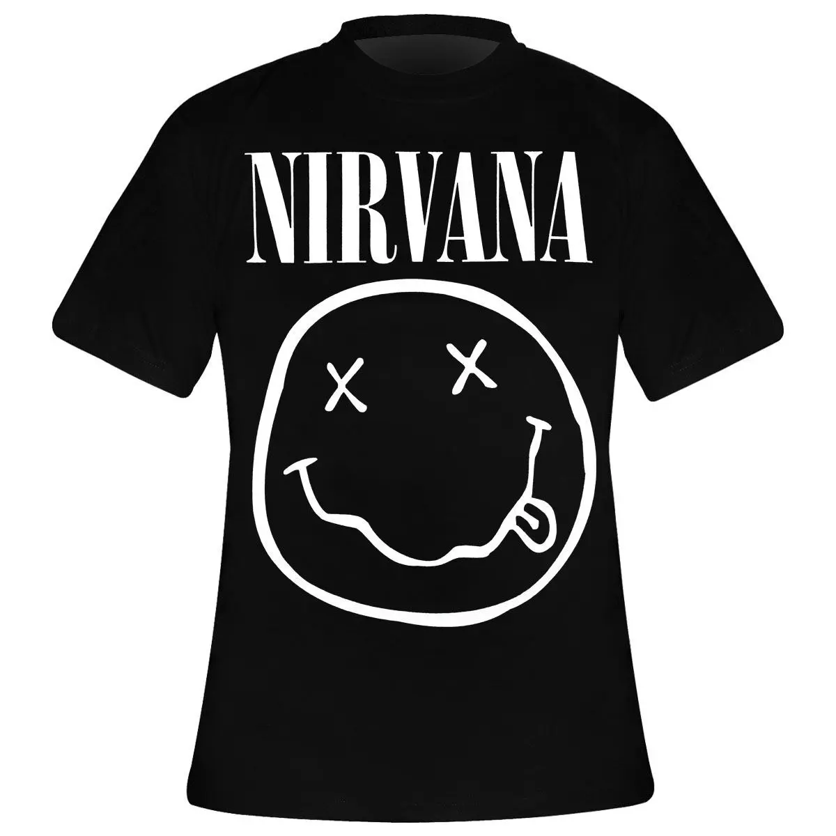 T-Shirt Rock à Gogo Nirvana - White Smiley