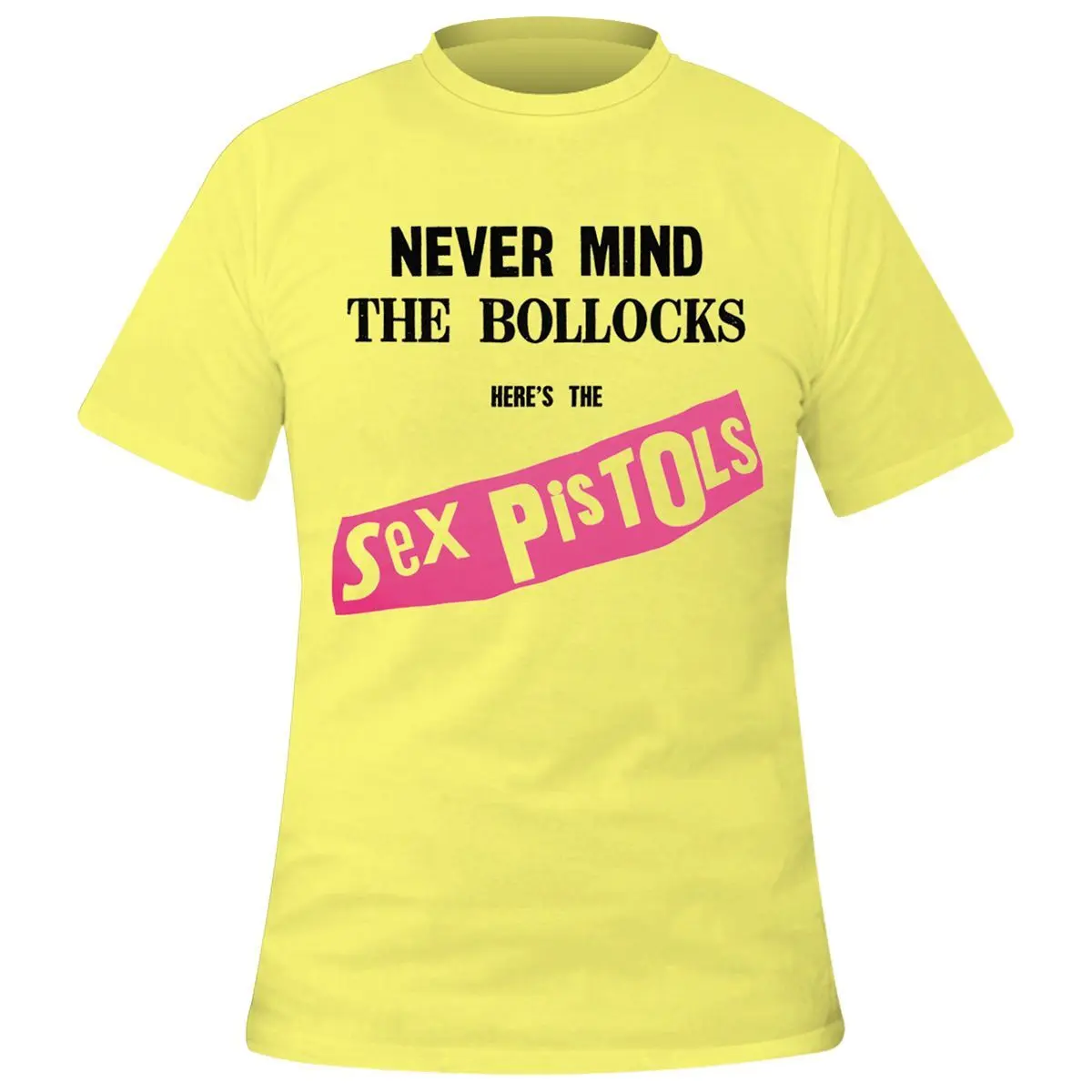 T-Shirt Rock à Gogo Sex Pistols Never Mind The Bollocks Yellow