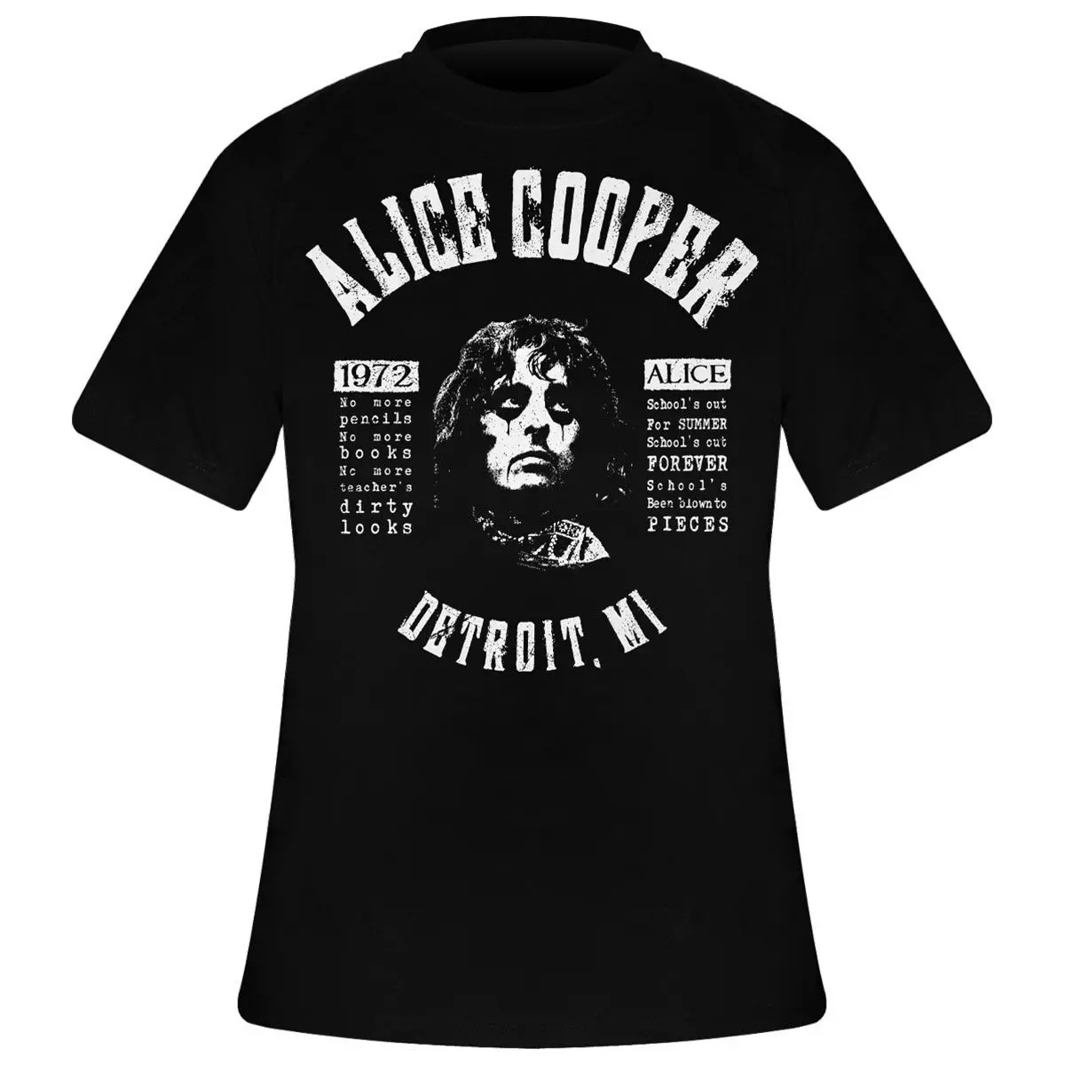 T-Shirt Rock à Gogo Alice Cooper - School's Out Lyrics