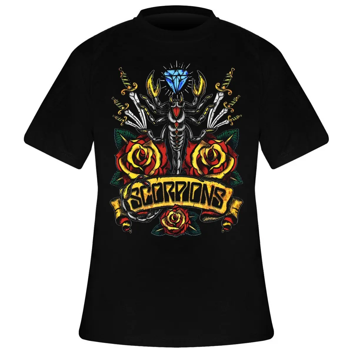 T-Shirt Rock à Gogo Scorpions Traditional Tattoo