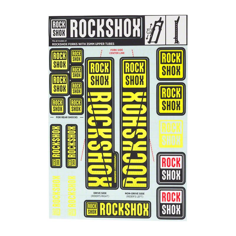 Velo Store - UK RockShox Bike fork sticker kit until 2018 Rockshox | Extra 10% off with Subscription, Postage £16.79 to UK Fedex.