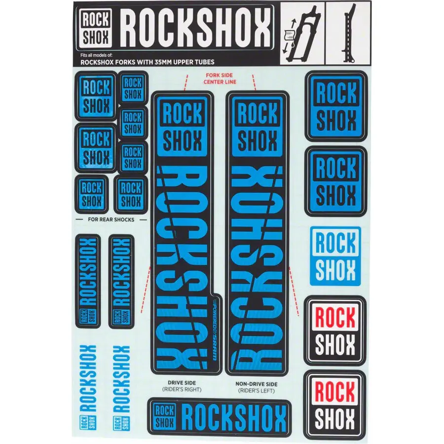 Velo Store - UK RockShox Stickers Rockshox 35mm | Extra 10% off with Subscription, Postage £16.79 to UK Fedex.