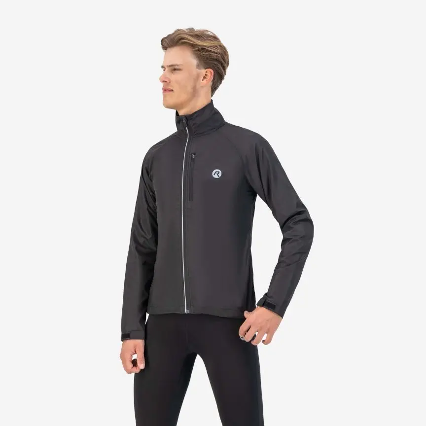 Chaqueta Running Rogelli Core Para Hombre - Ligera De Poliéster - Manga Larga - Cremallera - Cuello Mao