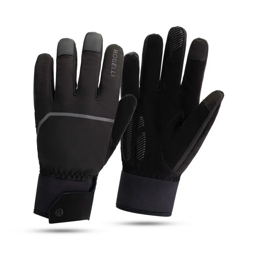 Rogelli Chronos Fietshandschoenen Winter - Winterhandschoenen Heren - Zwart - Maat XL