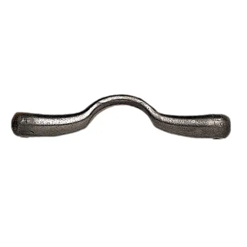 Mors western snaffle pour cheval avec embouchure anglaise lisse et incurvée Roldan
