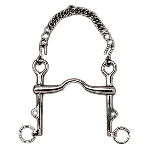 Meilleurs prix pour Mors pour cheval à canon moyen branches coulissantes Roldan S.S. Weymouth