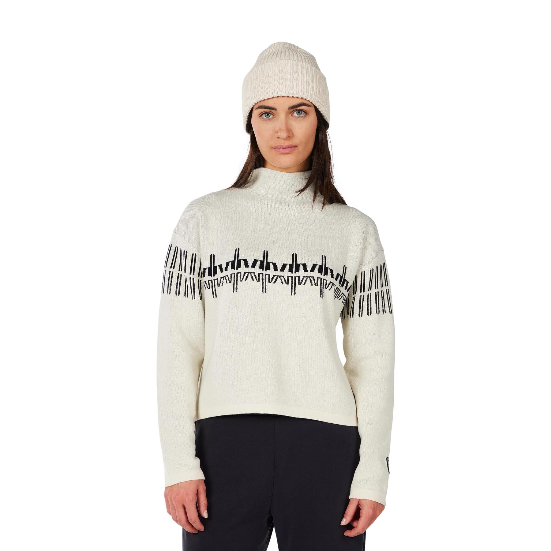 3607684907808 - Damen Rollkragenpullover mit Muster Rossignol