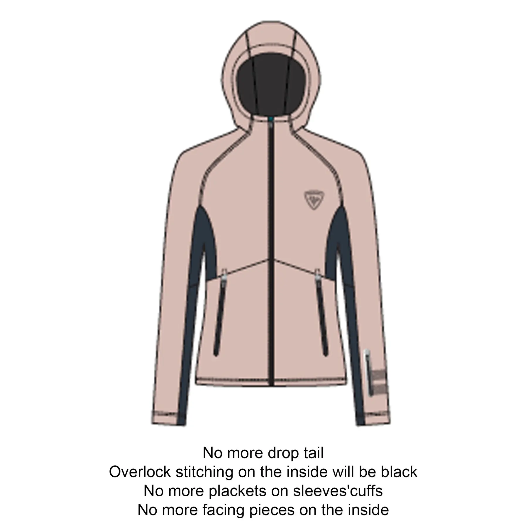 Skijacke mit Kapuze, Damen Rossignol Softshell