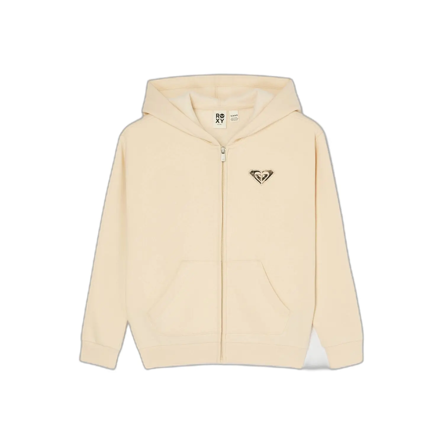 Roxy Surf Feeling Sweatshirt Met Rits Beige 6 Years Meisje
