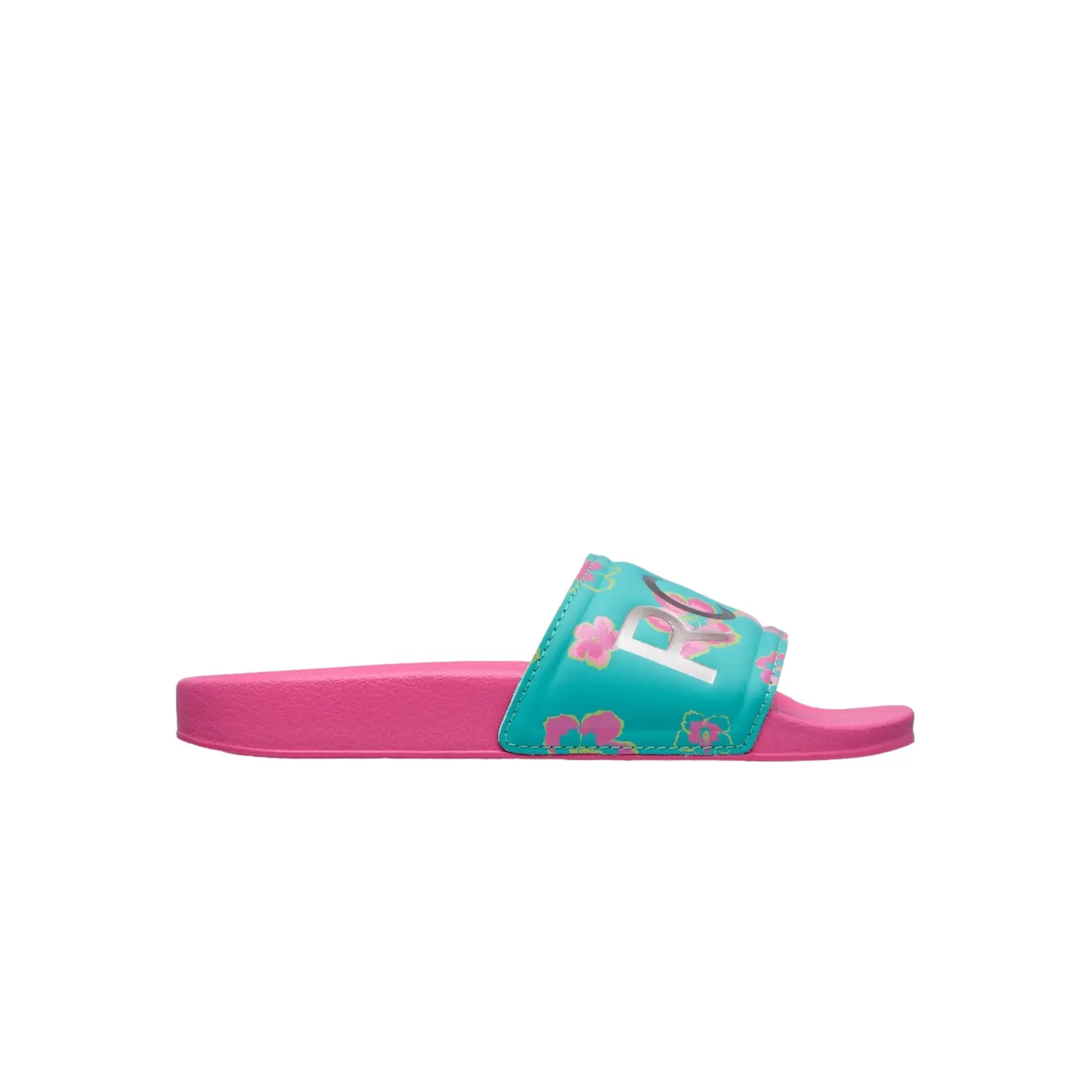 Roxy Girls Vert Printed Slides For Slippy Ii