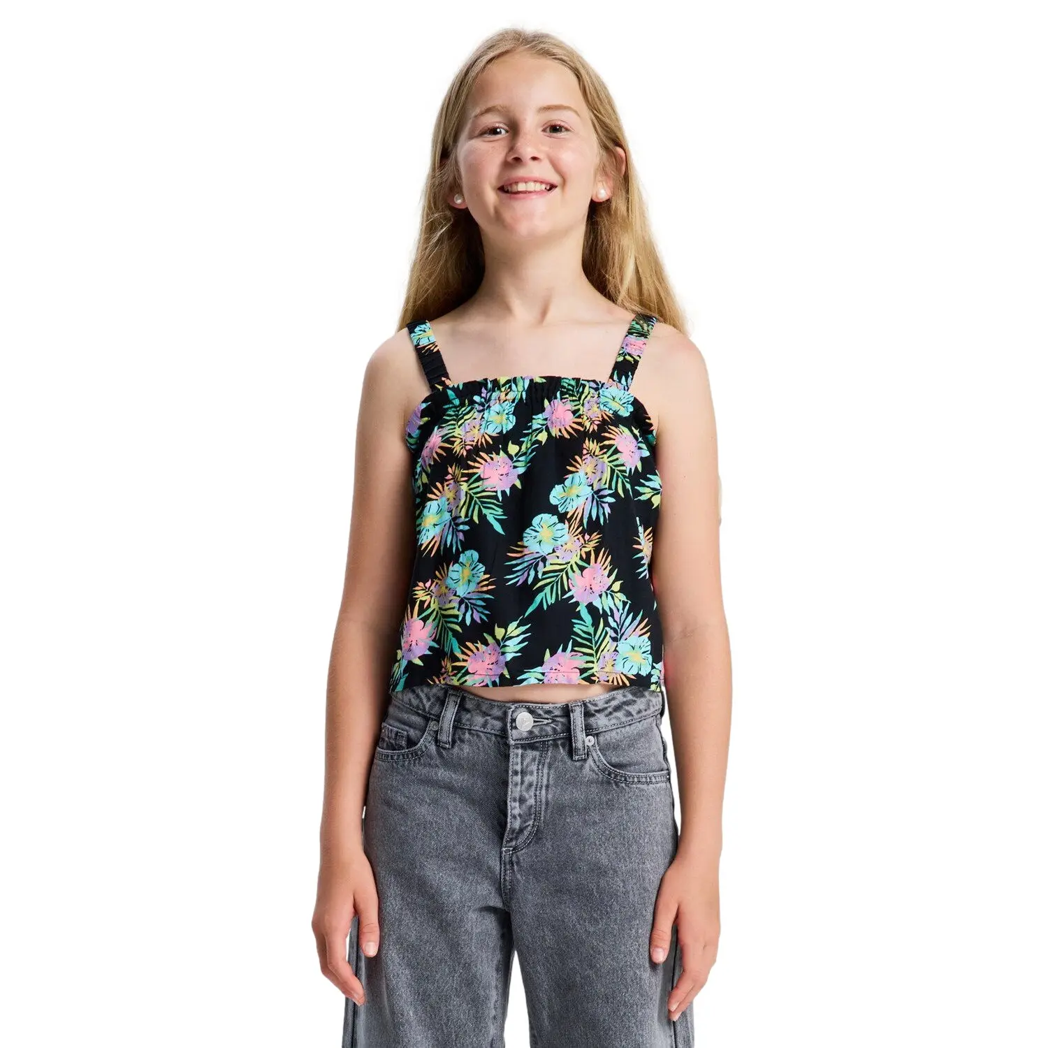 Tanktop mit Trägern, Mädchen Roxy Tropical