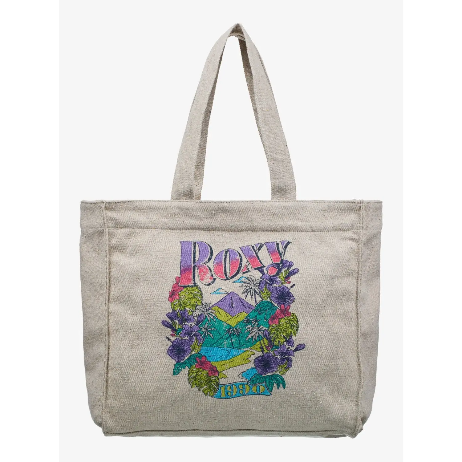 Roxy Women's Beige Tote Bag Chase The Wave