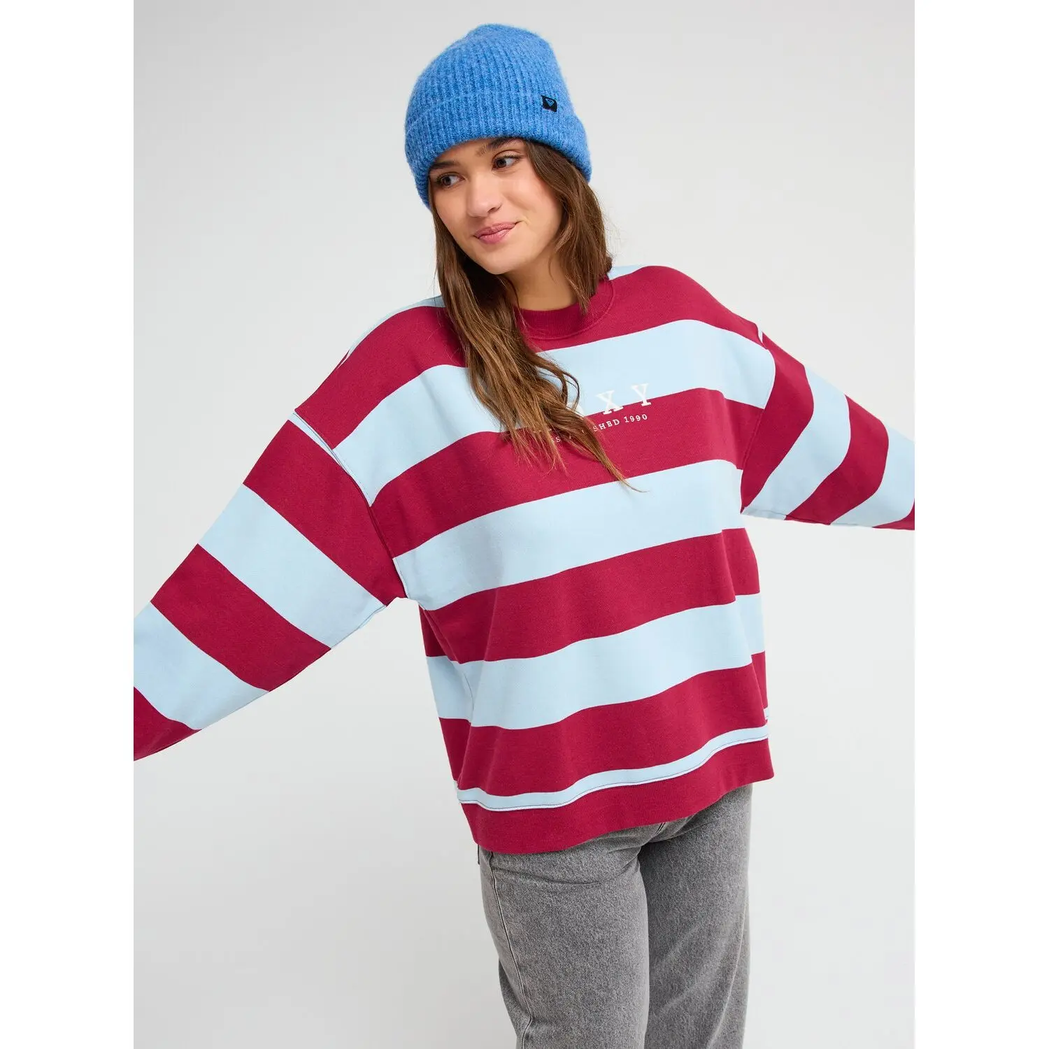 Sweatshirt Damen Roxy Strictly Stripes