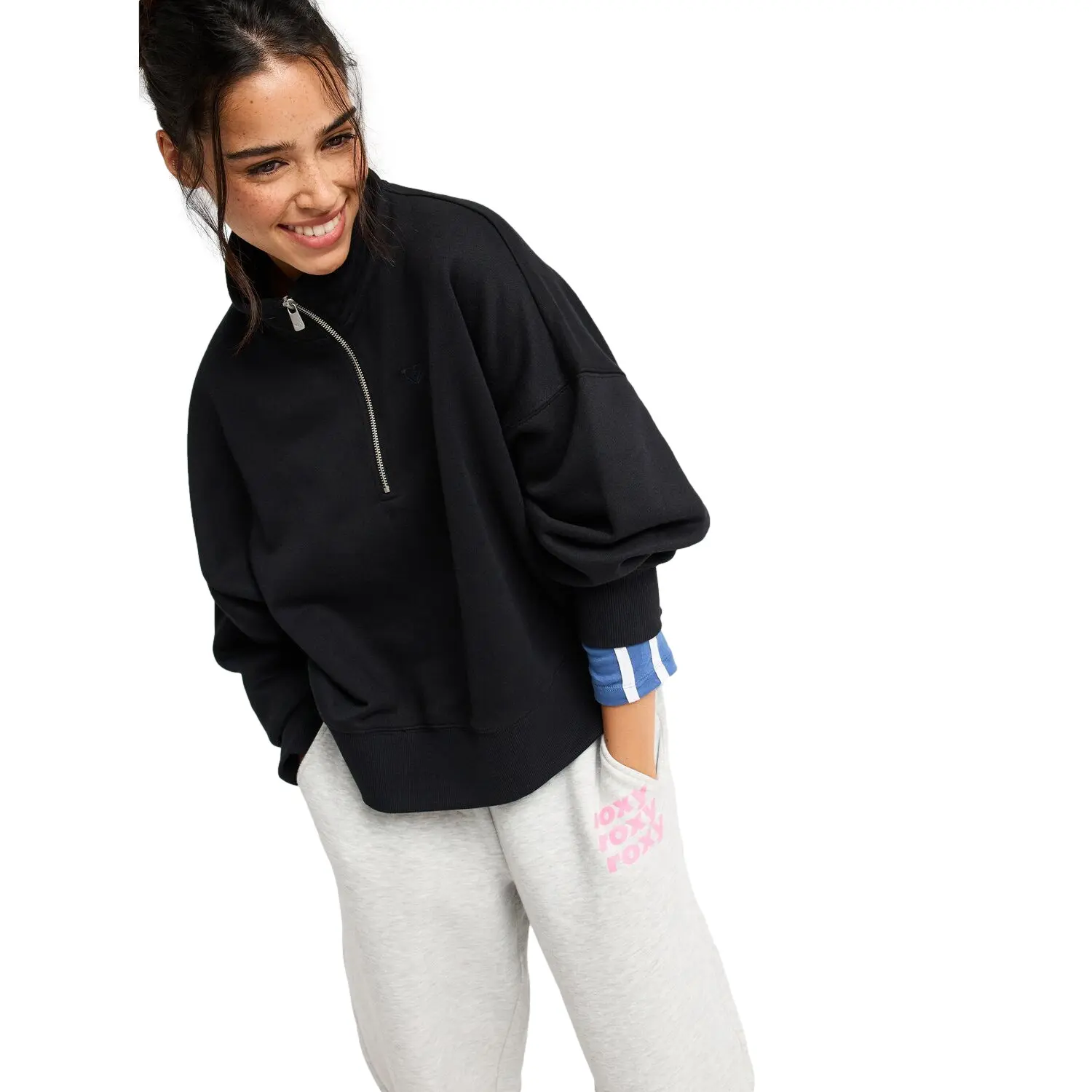 Sweatshirt mit Stehkragen, Damen Roxy Everfree