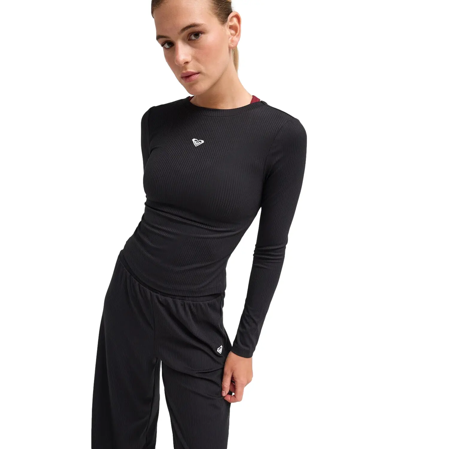 T-Shirt mit überkreuzten Rücken langen Ärmeln Damen Roxy Rise & Vibe