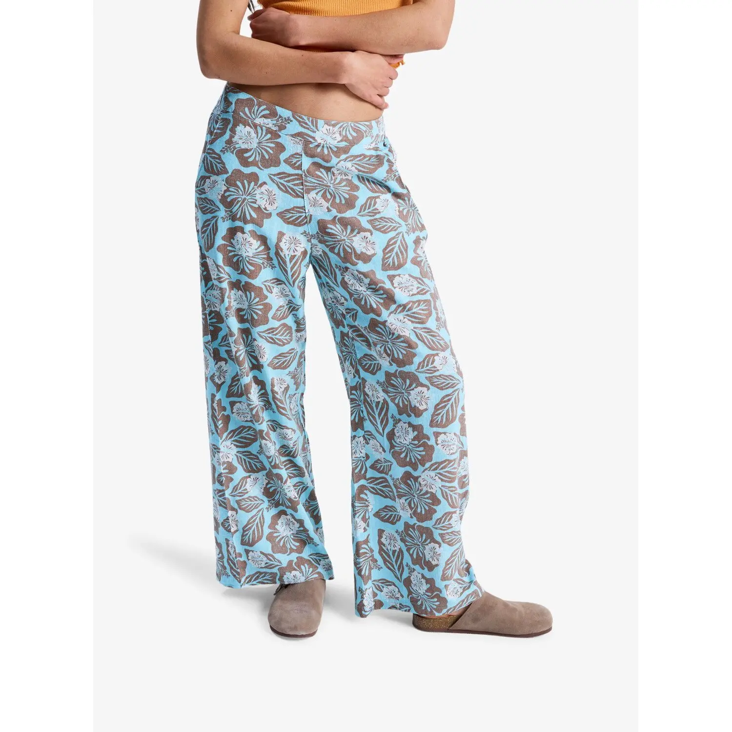 Pantaloni larghi stampati donna  Midnight Avenue Slub