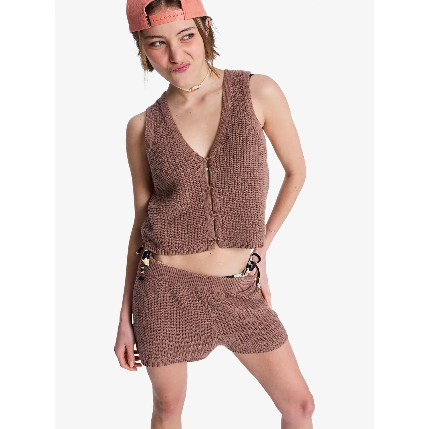 Roxy Women's Marron Tank Top Beach Bungalow