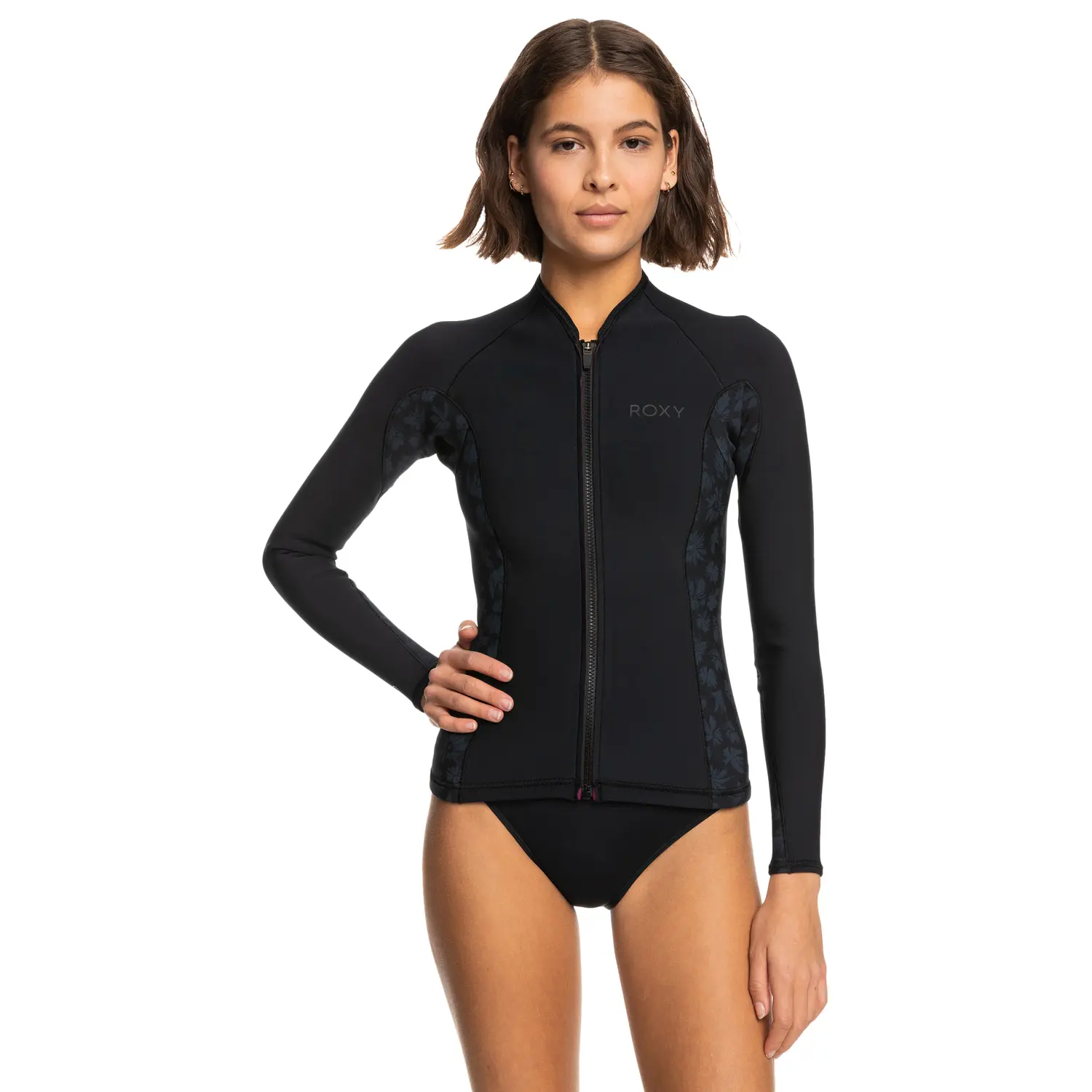 Roxy 1.0 Swell Series Zip Qlock Neopreen Jas zwart
