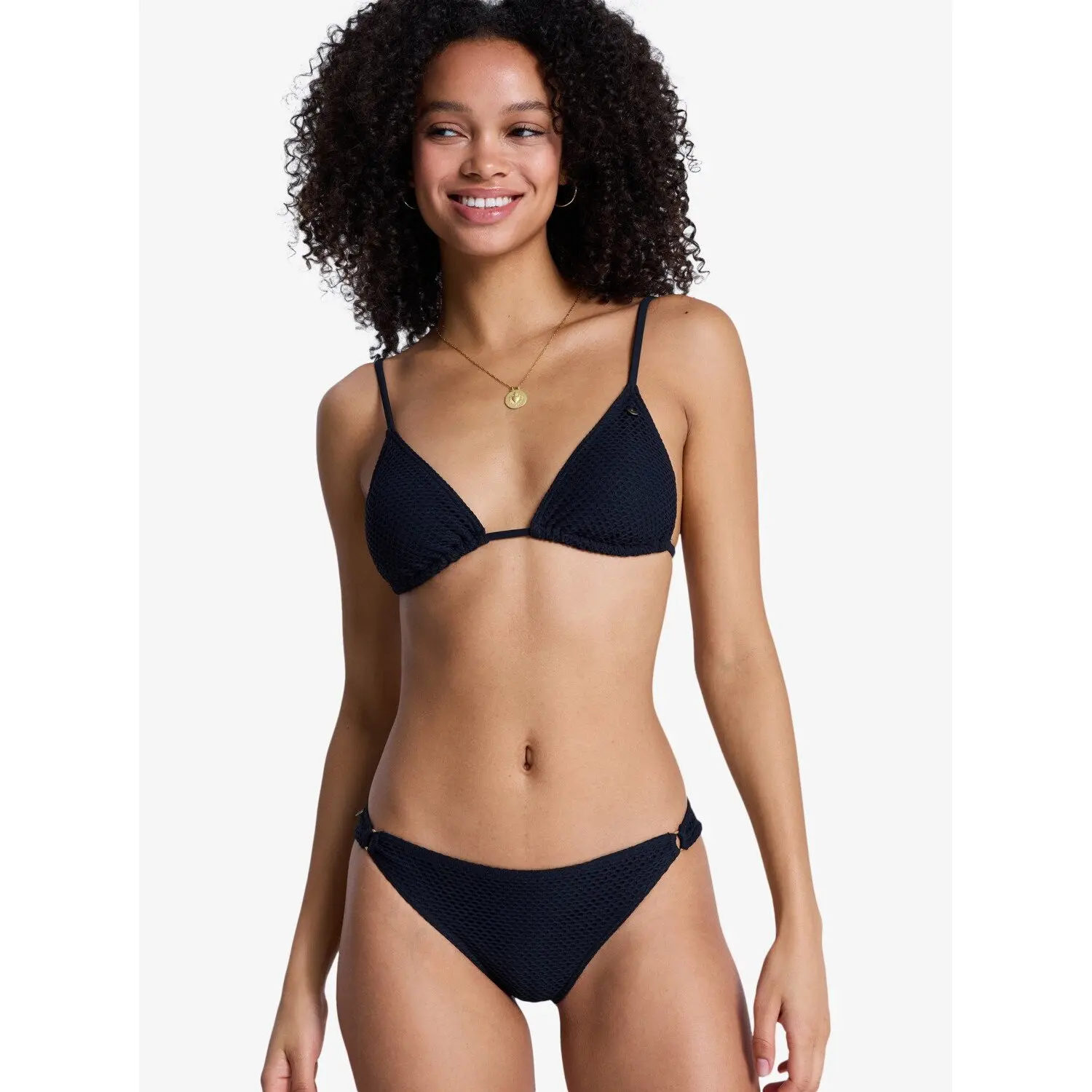 Roxy Women's Noir 2-Piece Swimsuit For Island Tiki Tri Cheeky