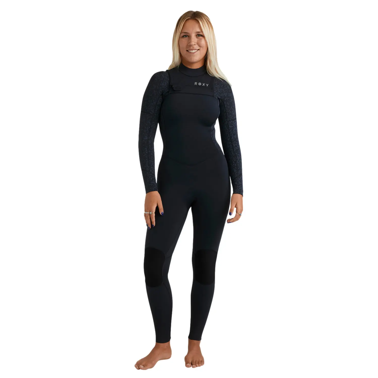Surfanzug Damen Roxy Swell Natural 5.4 mm Front-Zip