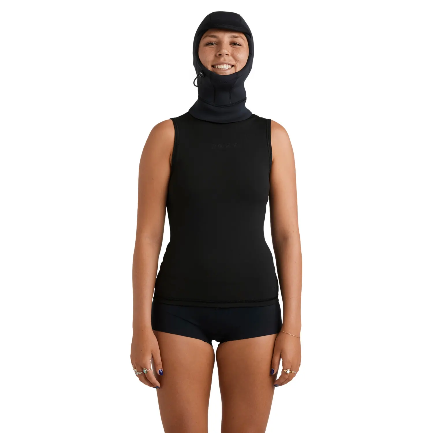 Dames surf hoodie Roxy 2 mm Swell Natural Back-Zip