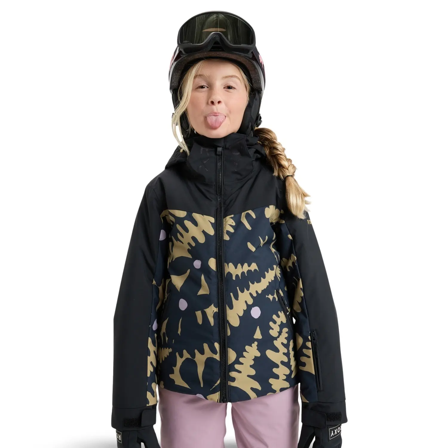 Mädchen Snowboardjacke Roxy Free Jet Block