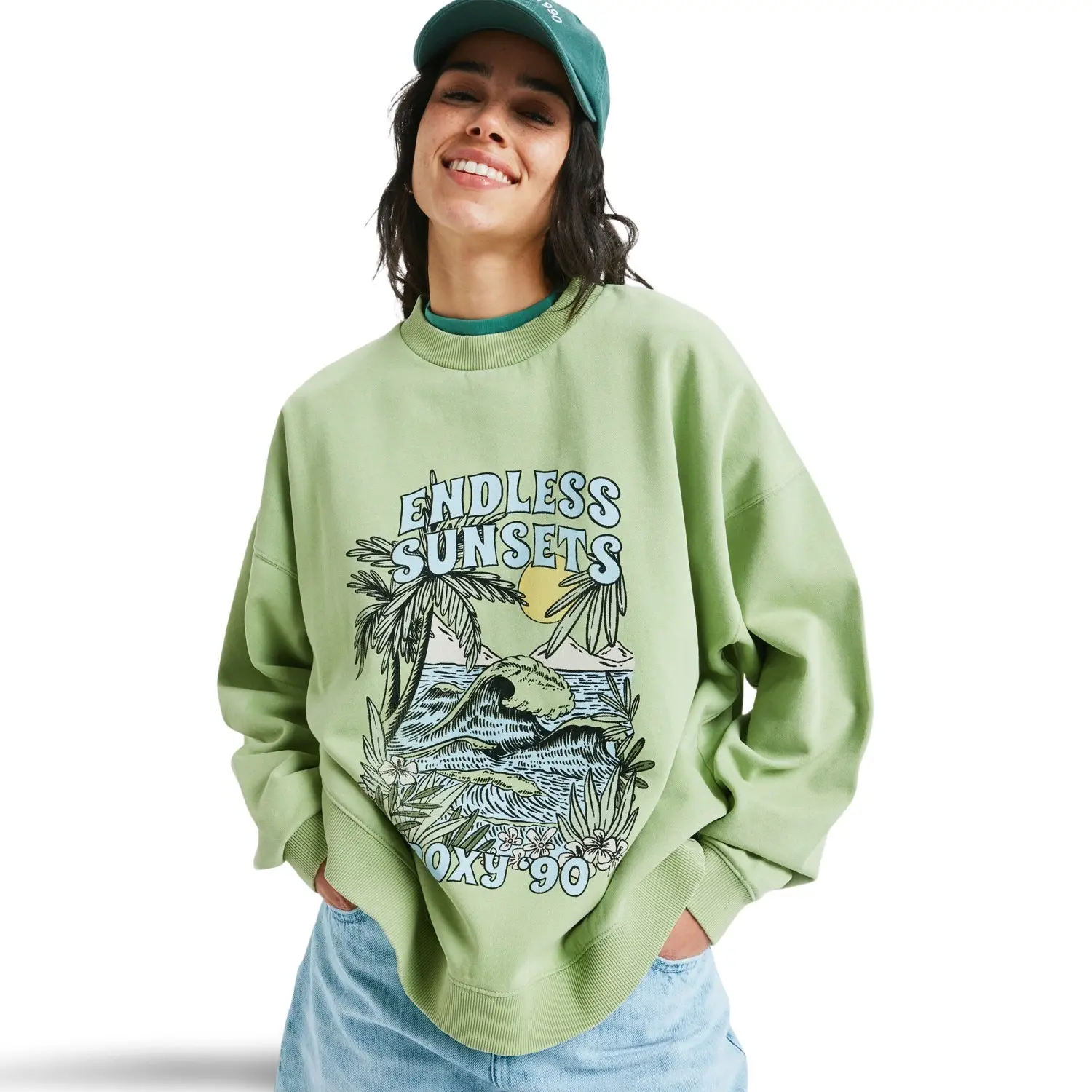 3616751534908 - Sweatshirt Oversize Damen Lineup Crew