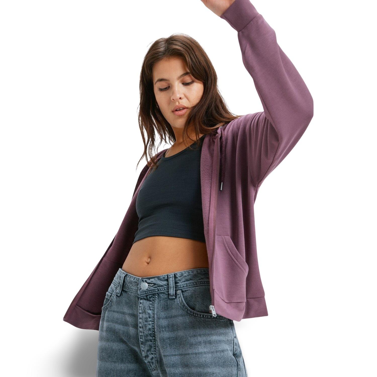 Felpa con cerniera a cappuccio da donna Roxy Surfing By Daylight