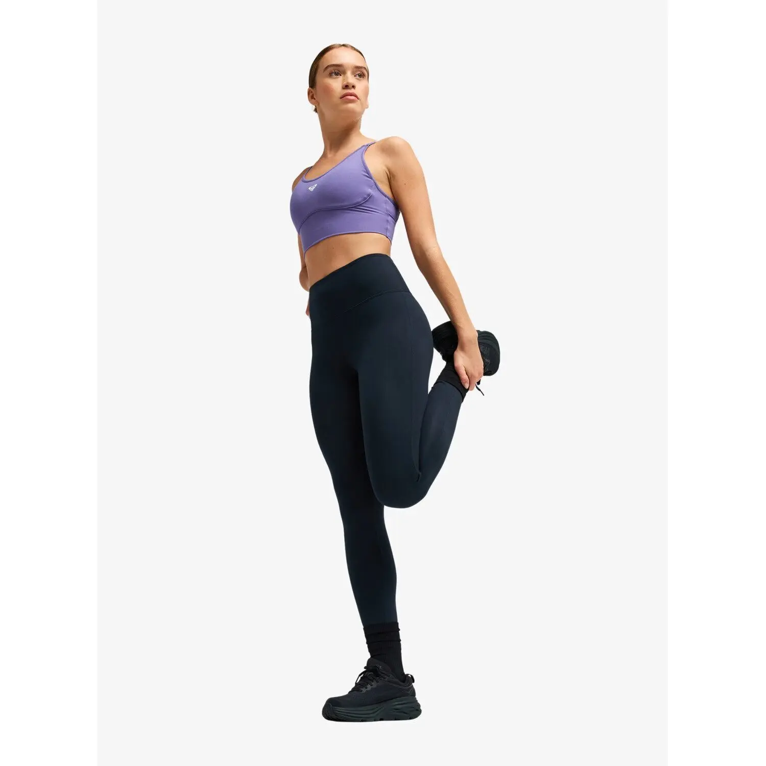 Legging Roxy Femme Noir - Taille XL (étiquette) - Microfibre Extensible - Occasion