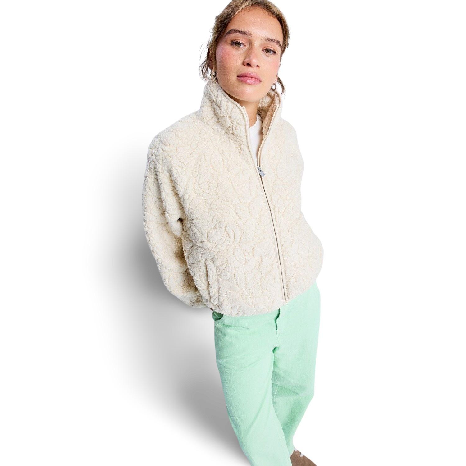 3616751309988 - Damen Fleecejacke mit Reißverschluss Blurry Cloud