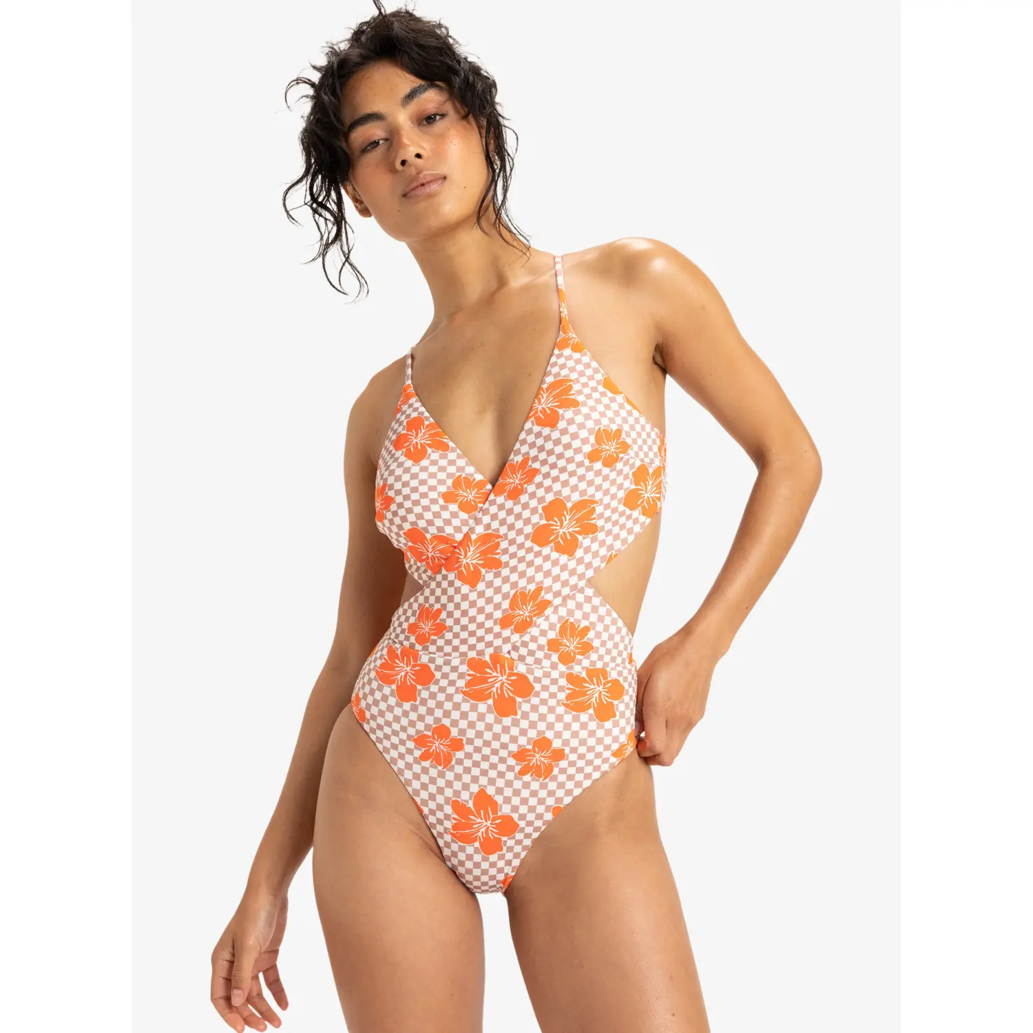 Women's 1-piece swimsuit Roxy Mini Hula Wrap Hl | Trek-Expert