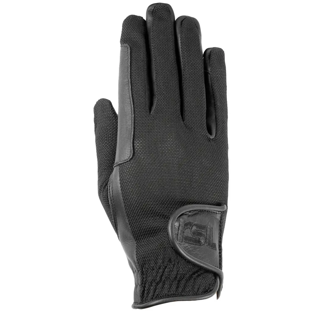 Rsl Riders Touch Noir Cowhide Riding Gloves Santa Monica
