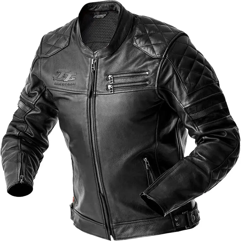 RST Blouson Cuir Moto Rst Hillberry D3o