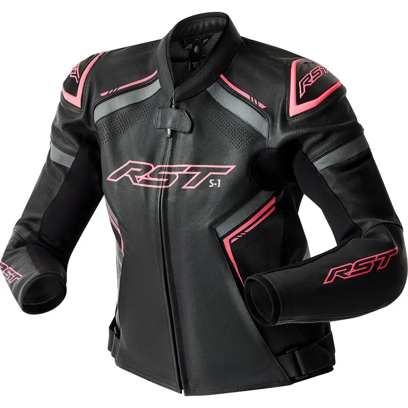 Motorrad-Lederjacke Damen RST S1 D3O