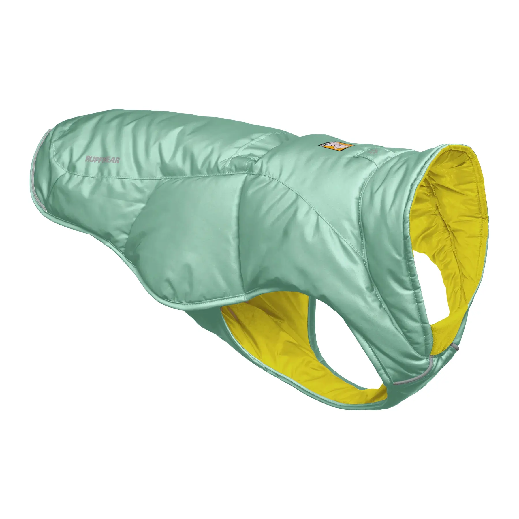 Manteau doudounne QUINZEE Verte - Veste chaude Ruffwear pour chien