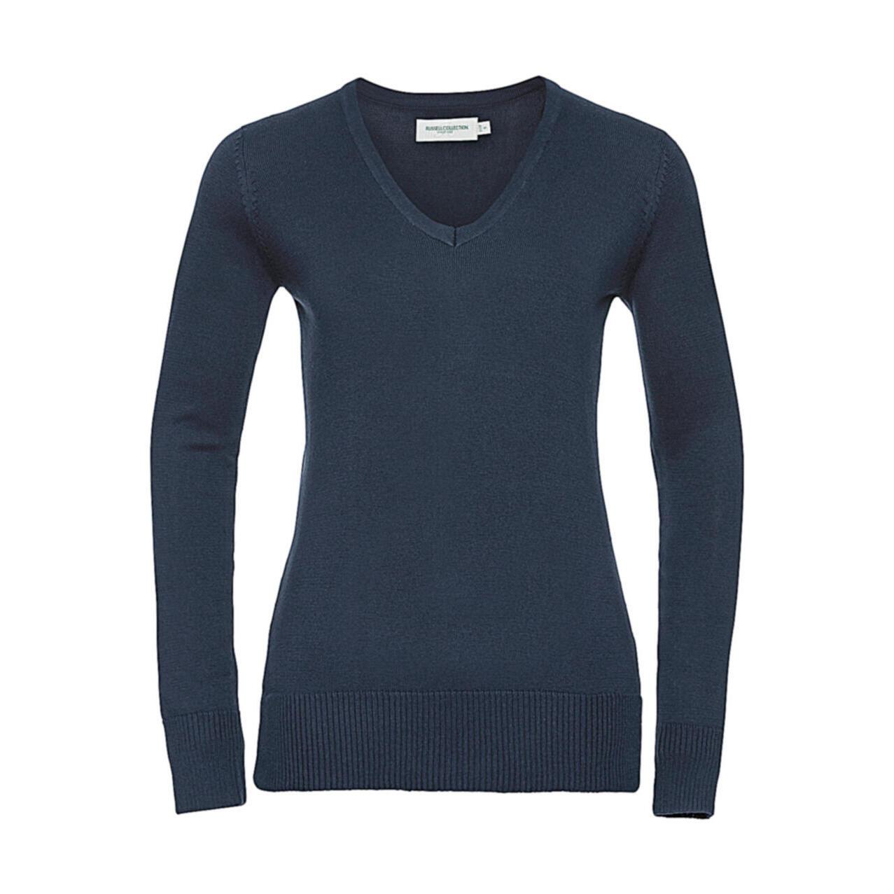 Maglione a collo V donna