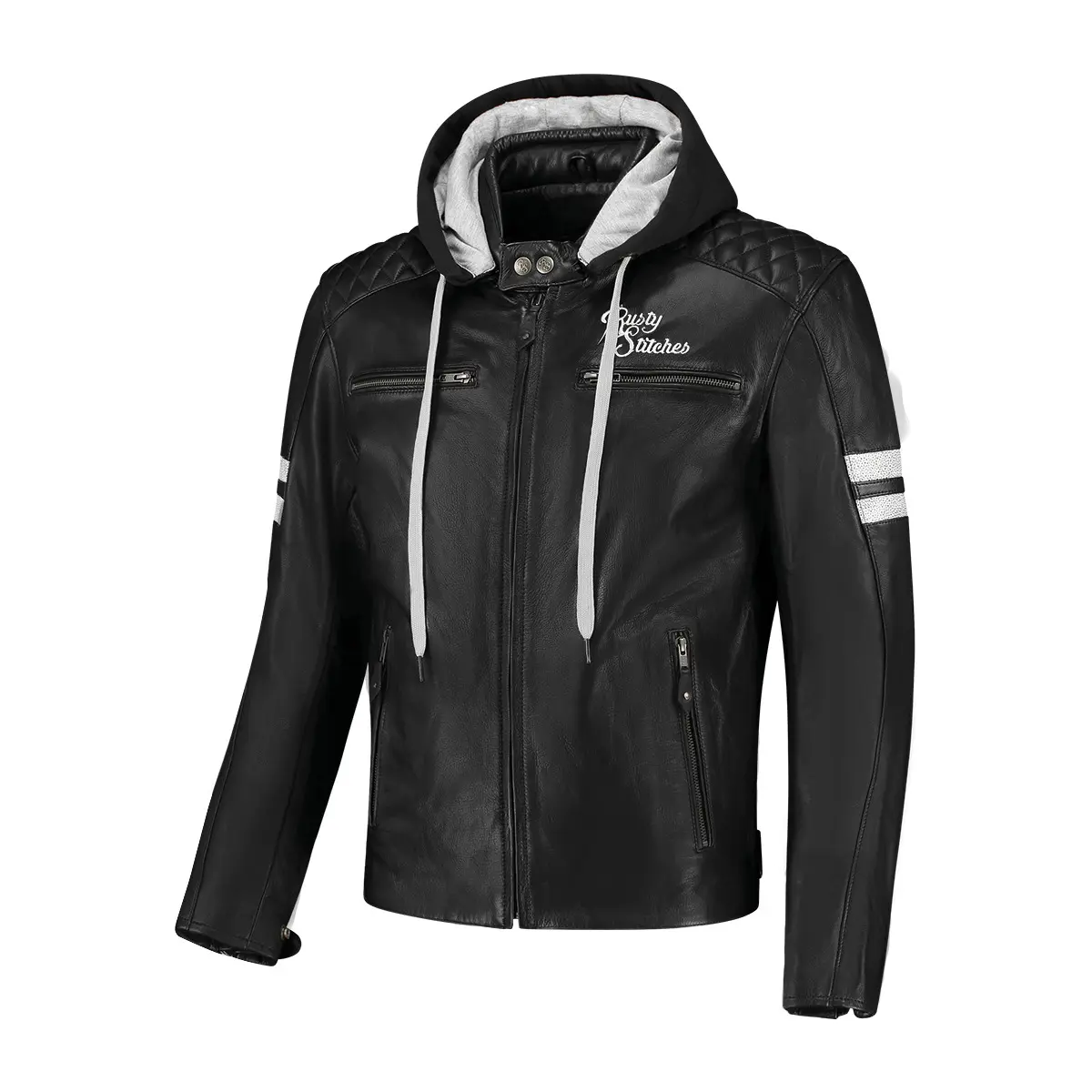 Motorradjacke mit Kapuze Rusty Stitches Super Jari V2