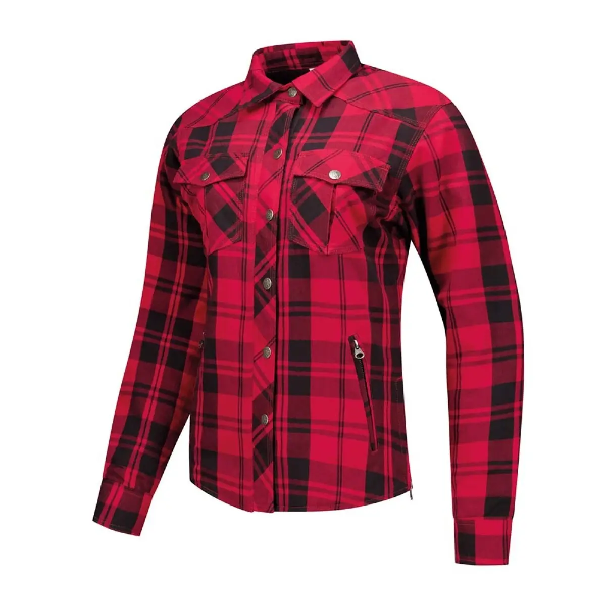 Karierte Motorradbluse für Frauen Rusty Stitches Jack Liss V2