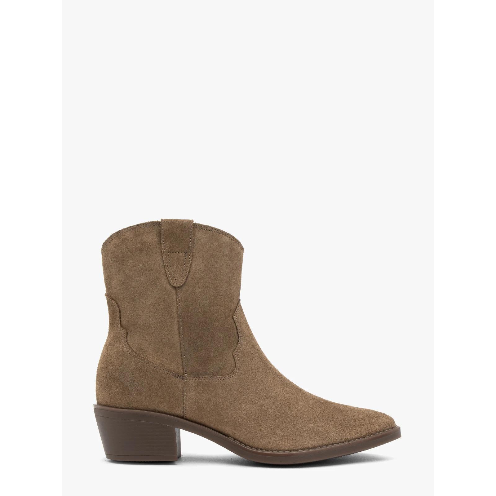 5905032738592 - Damen-Cowboy-Stiefeletten aus Wildleder Leyla 5905032738592 - Damen-Cowboy-Stiefeletten aus Wildleder Leyla