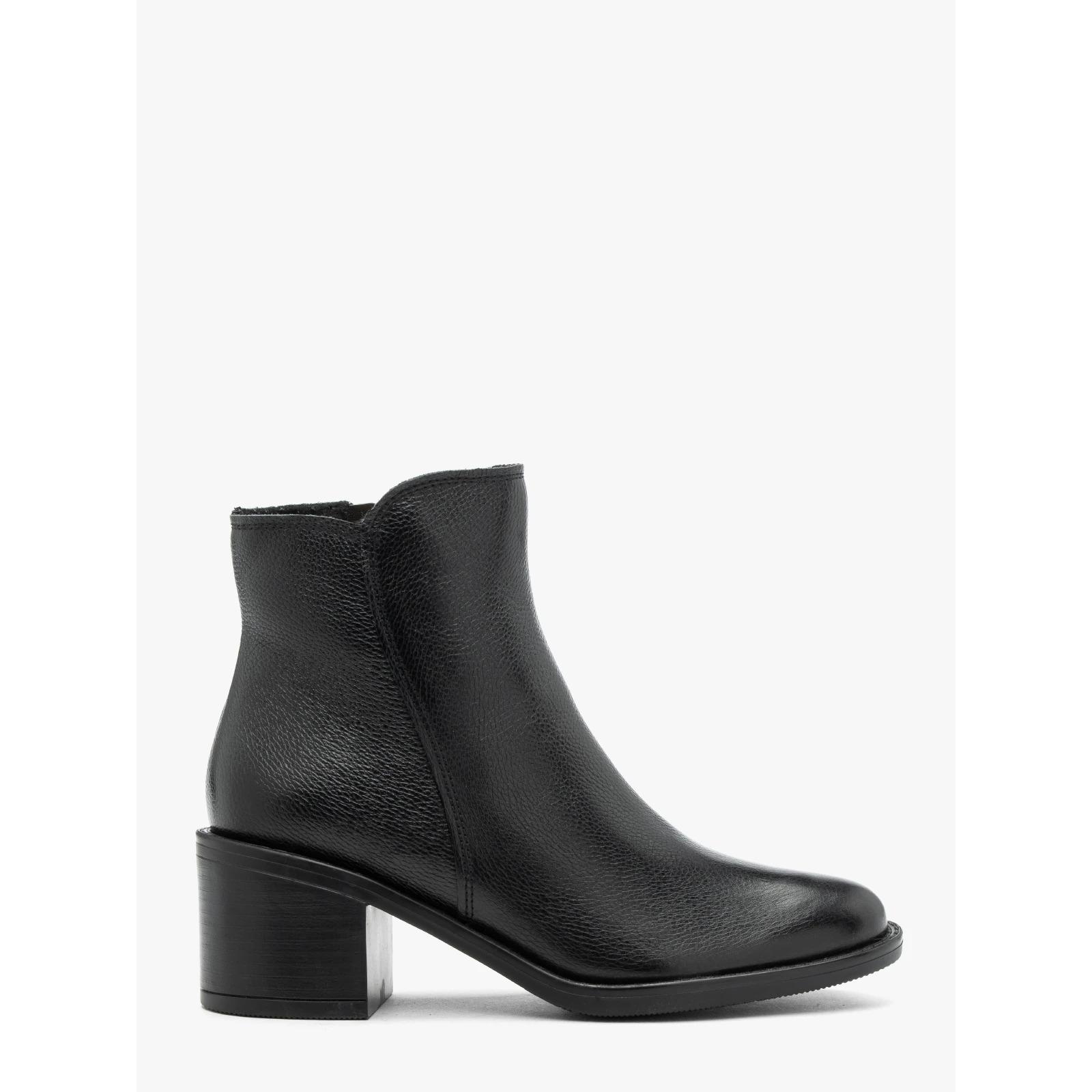 5905032713032 - Damen Stiefeletten aus Leder mit blockabsatz Debra 5905032713032 - Damen Stiefeletten aus Leder mit blockabsatz Debra