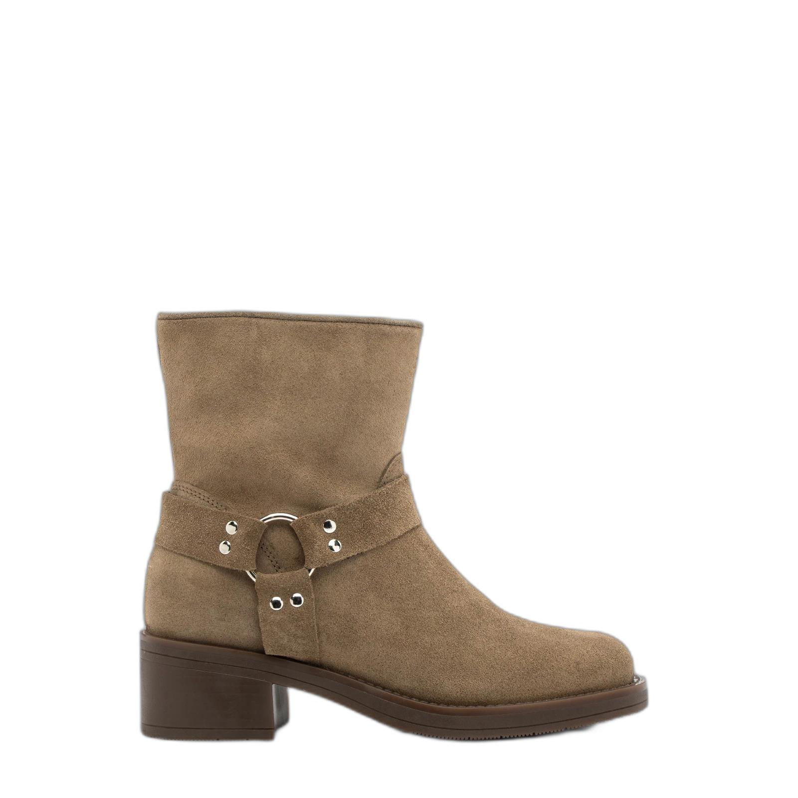 5905032741271 - Stiefeletten aus Wildleder Damen Biker 5905032741271 - Stiefeletten aus Wildleder Damen Biker