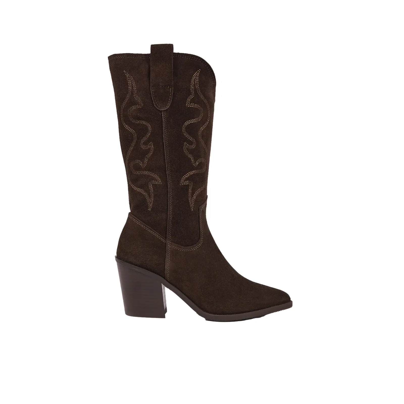 Stivali cowboy in camoscio donna