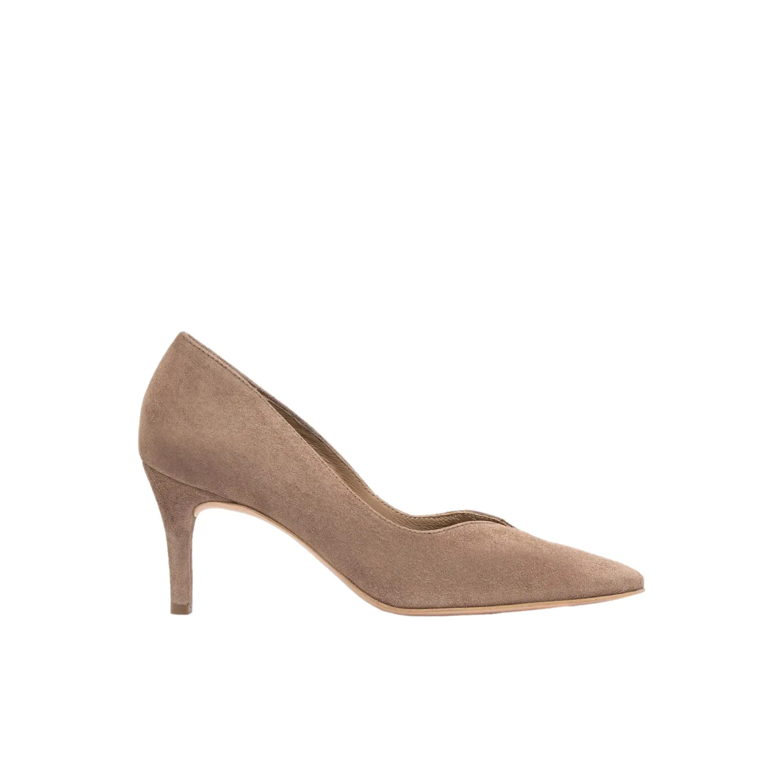 Scarpe con tacco in suede da donna