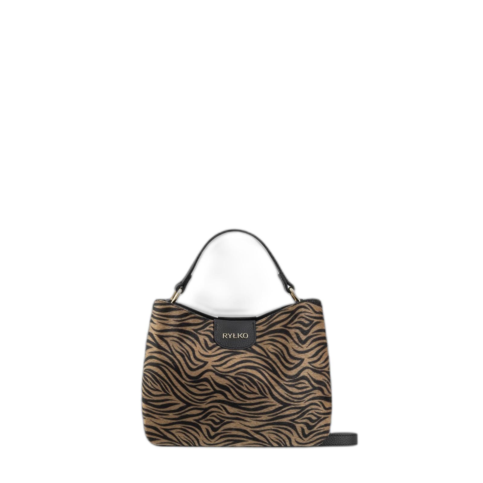 5905032709448 - Handtasche aus Leder mit Zebra-Muster für Frauen Ryłko