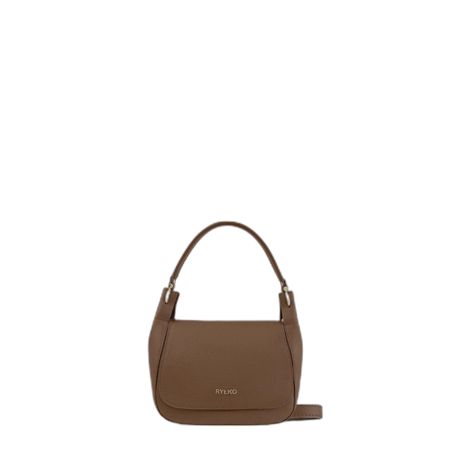 5905032709547 - Elegante Handtasche aus hellbraunem Leder für Frauen Ryłko