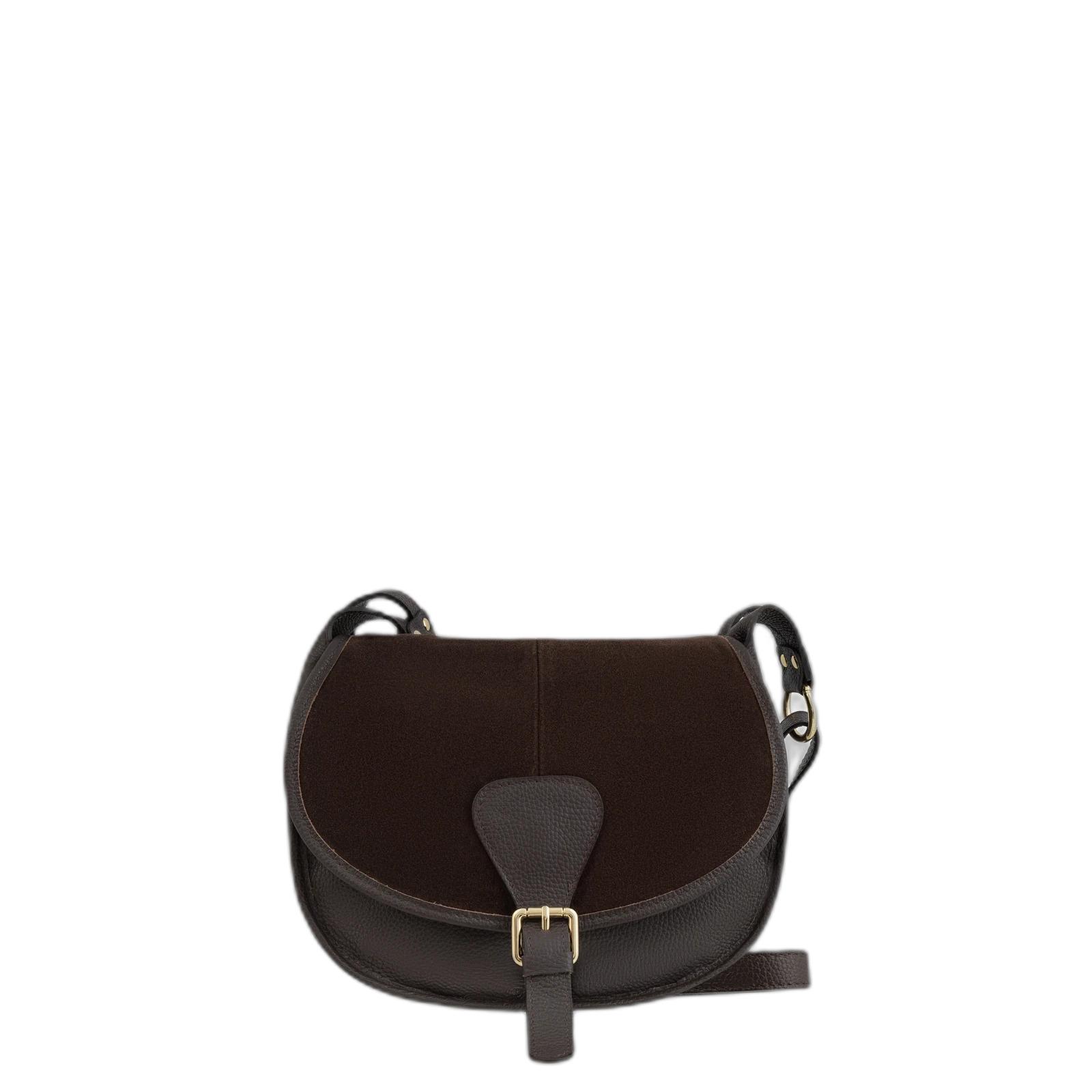 5905032804242 - Damen Schultertasche aus Leder und Wildleder Ryłko