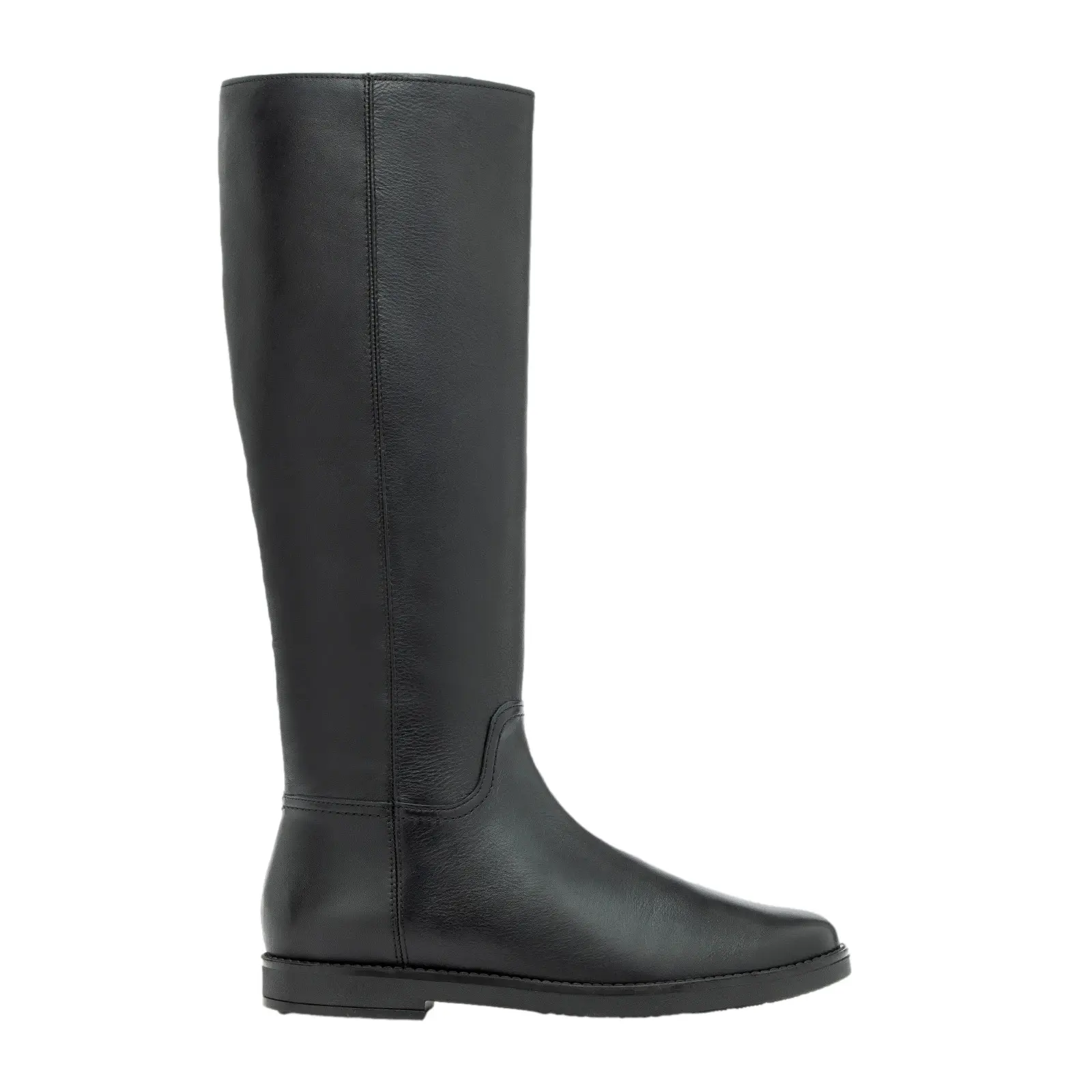 Image of Flache Lederstiefel für Damen Ryłko Olena Slim-fit