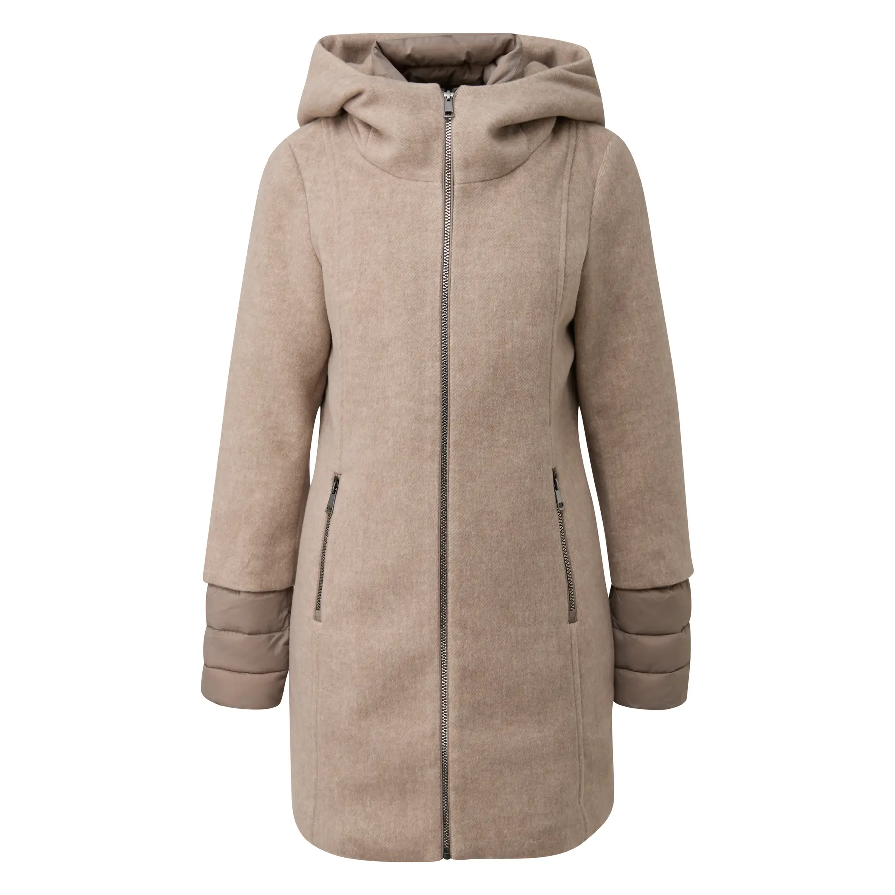 Damen Slim Fit Mantel aus Stoff mit abnehmbarem Einsatz s.Oliver